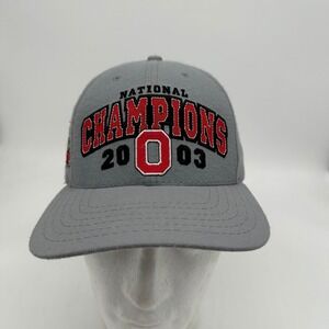 VINTAGE Ohio State Buckeyes Mens Hat OSFA Gray Strapback USA Made United Hatters
